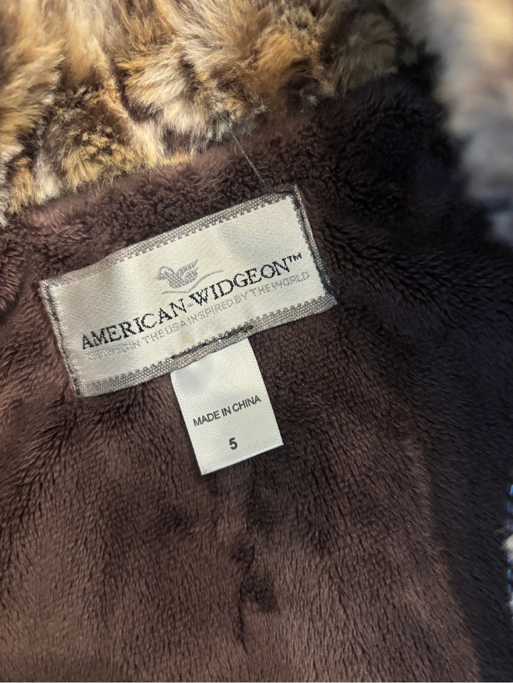 American Widgeon Kids' Leopard Faux Fur Coat